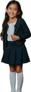 Hope & Henry Kids' Organic Long Sleeve Classic Cable Cardigan Sweater