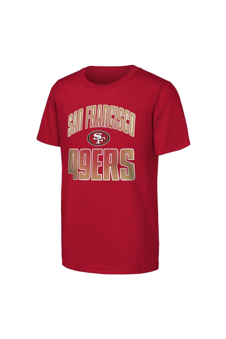 Youth Outerstuff  Scarlet San Francisco 49ers Never Quit 2-Pack T-Shirt Set, Alternate, color, Scarlet