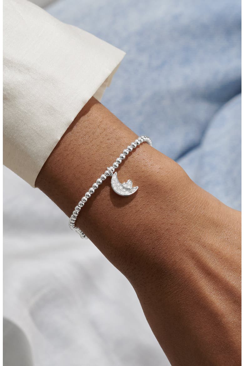 Confetti A Little 'Love You To The Moon And Back' Bracelet In Silver Plating, Alternate, color, I Love You to the Moon & Back
