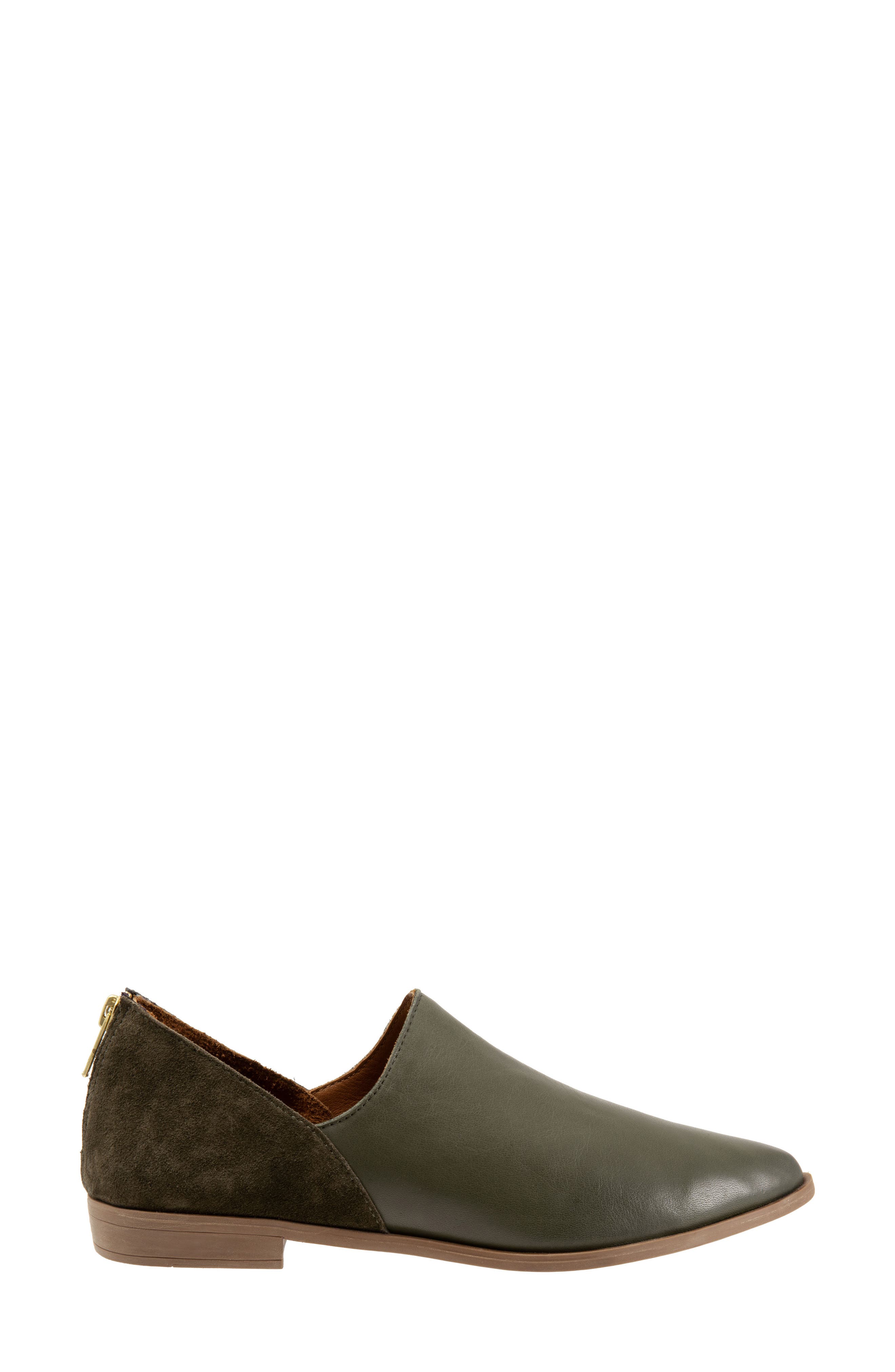 Bueno Beau Pointed Toe Loafer, Alternate, color, Dark Green