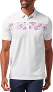 TravisMathew Good Good Flourish Chest Stripe Polo