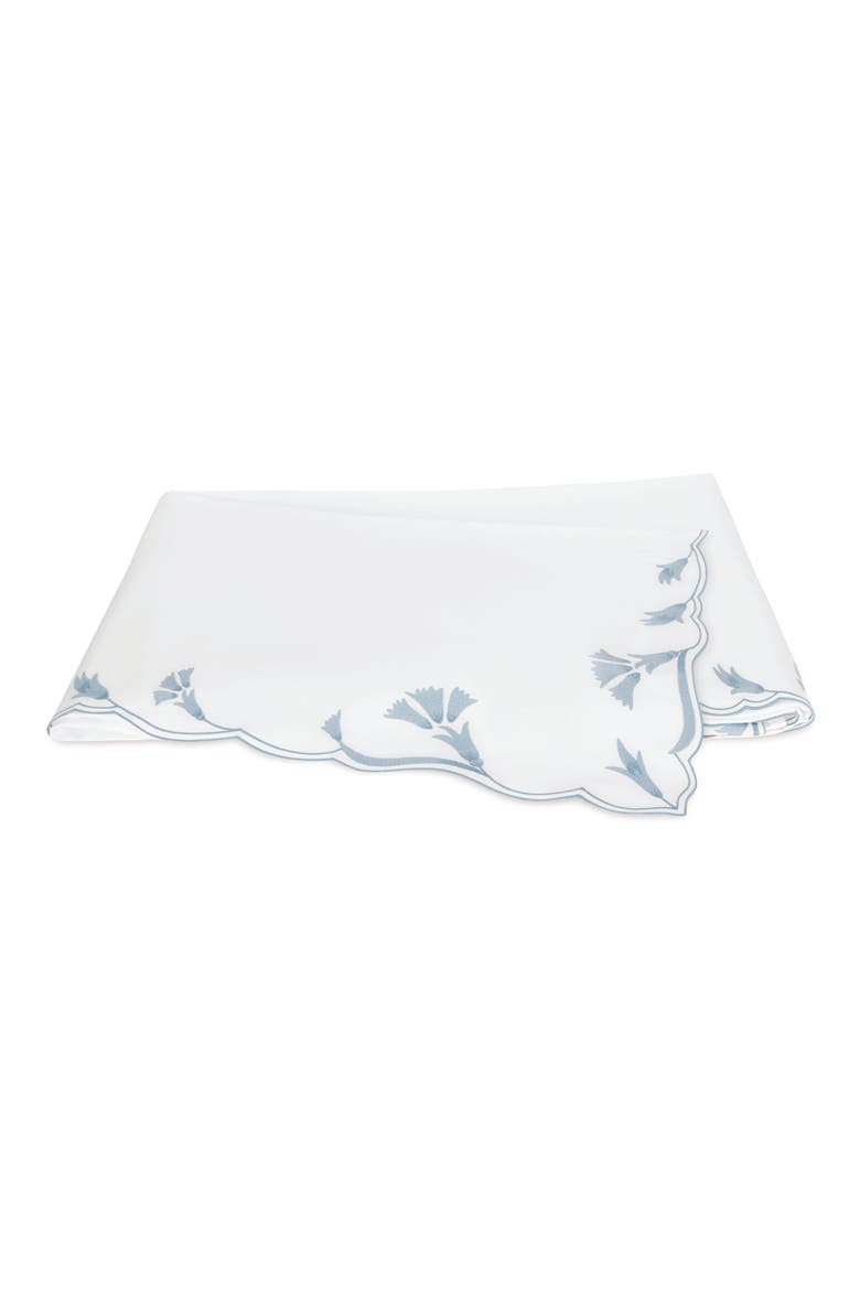 Marcella 600 Thread Count Egyptian Cotton Flat Sheet, Main, color, HAZY BLUE