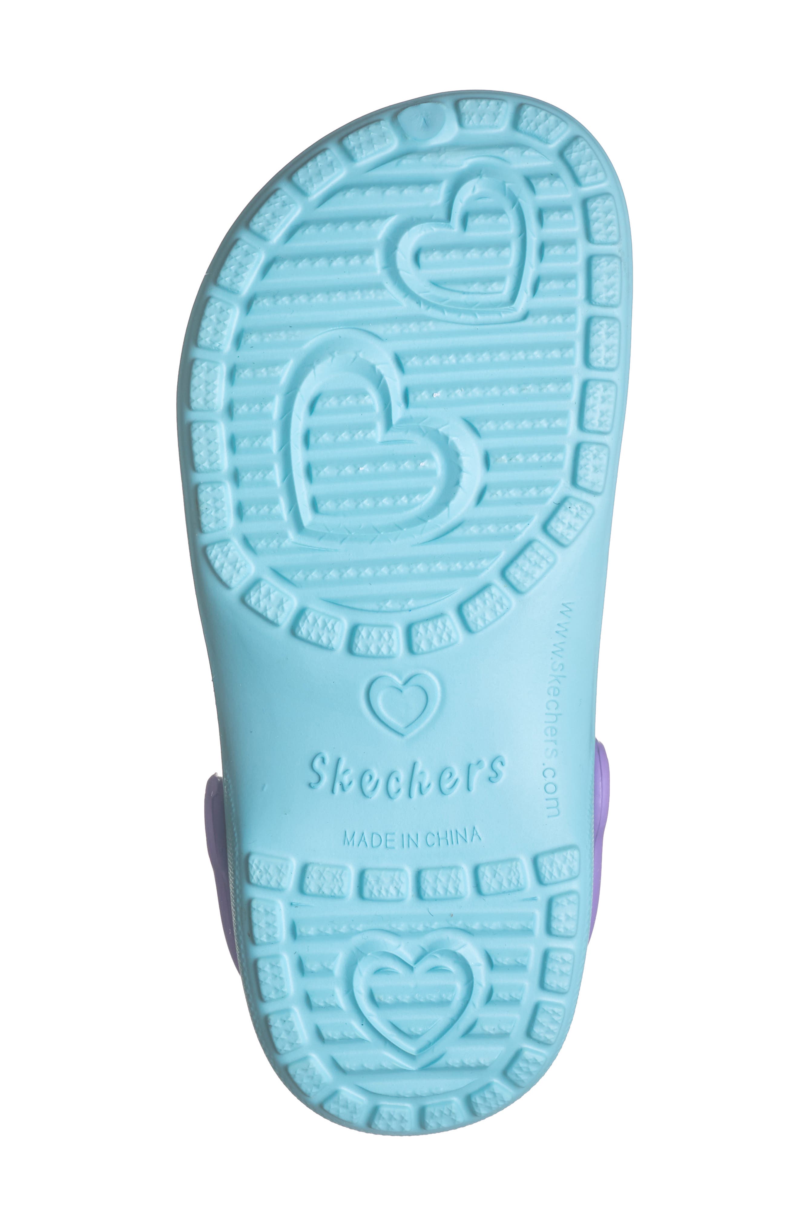 SKECHERS Kids' Foamies: Heart Charmer Vibin Friends Clog, Alternate, color, Turquoise/ Multi