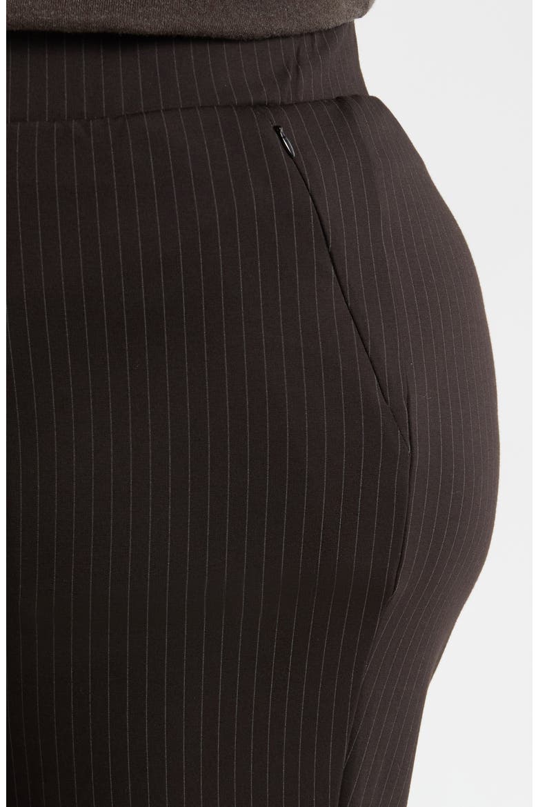 Pinstripe Ponte Bootcut Pants, Alternate, color, SLATE PINSTRIPE