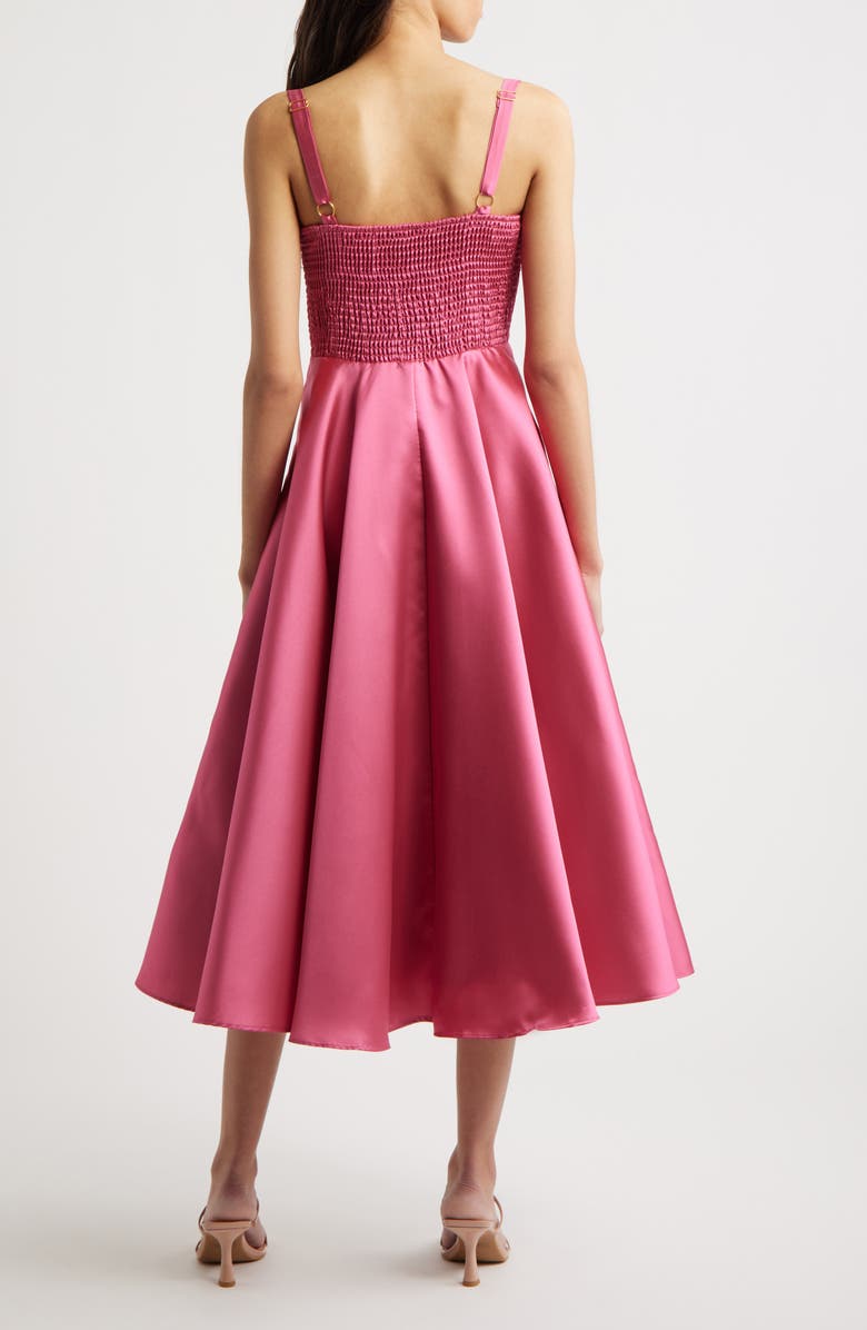 Hutch Plunge Satin Maxi Cocktail Dress, Alternate, color, 