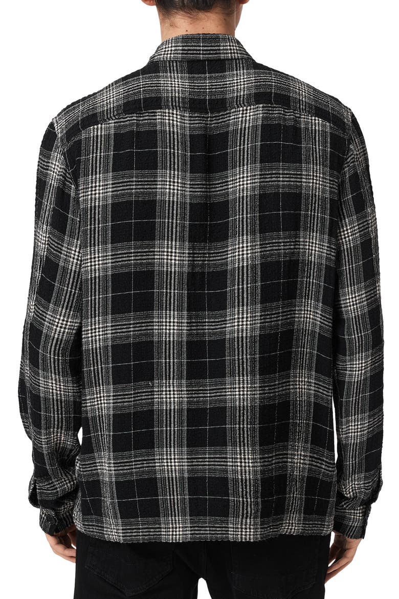 Miwok Plaid Cotton Zip Jacket, Alternate, color, TAP SHOE BLACK