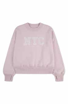 Kids' NYC Gingham Sweatshirt