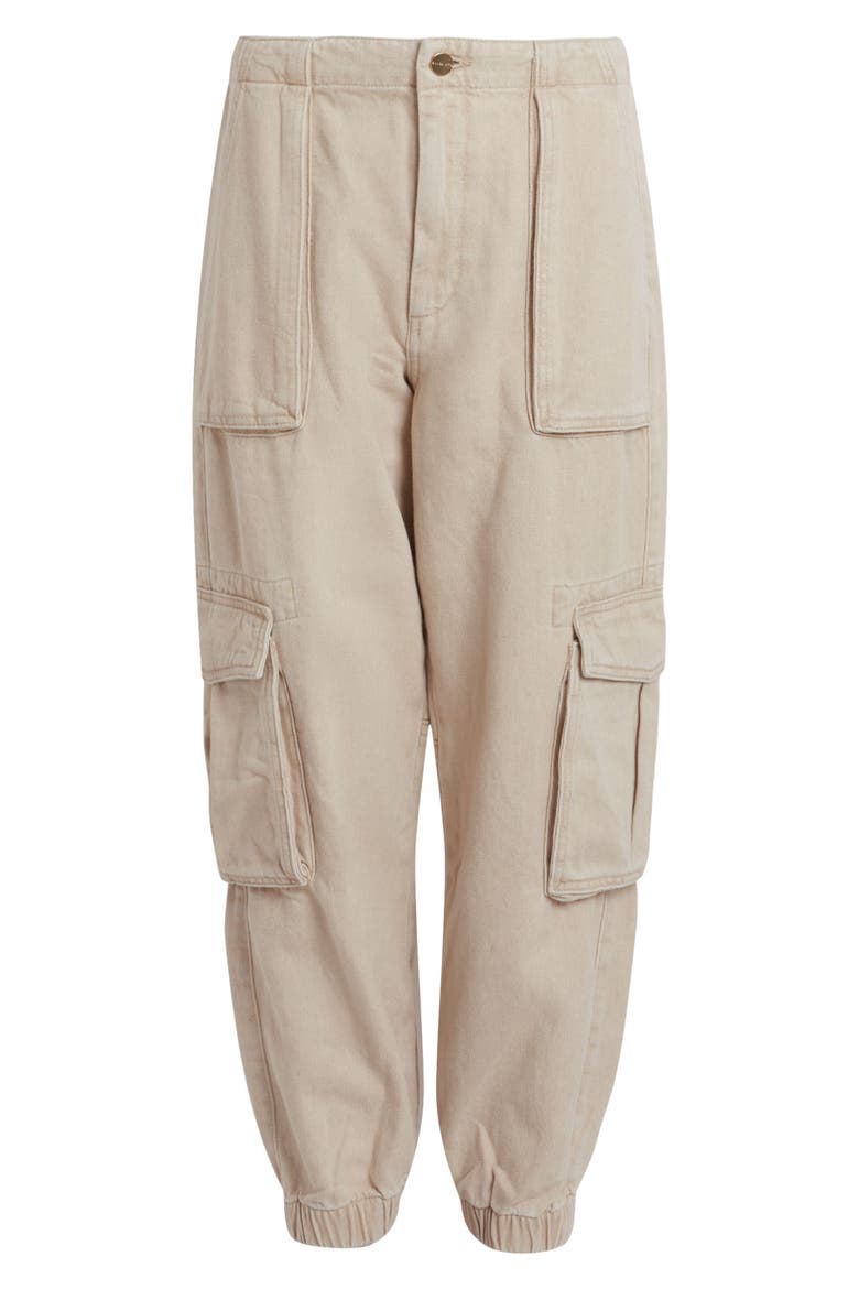 Frieda Twill Cargo Joggers, Alternate, color, NATURAL WHITE
