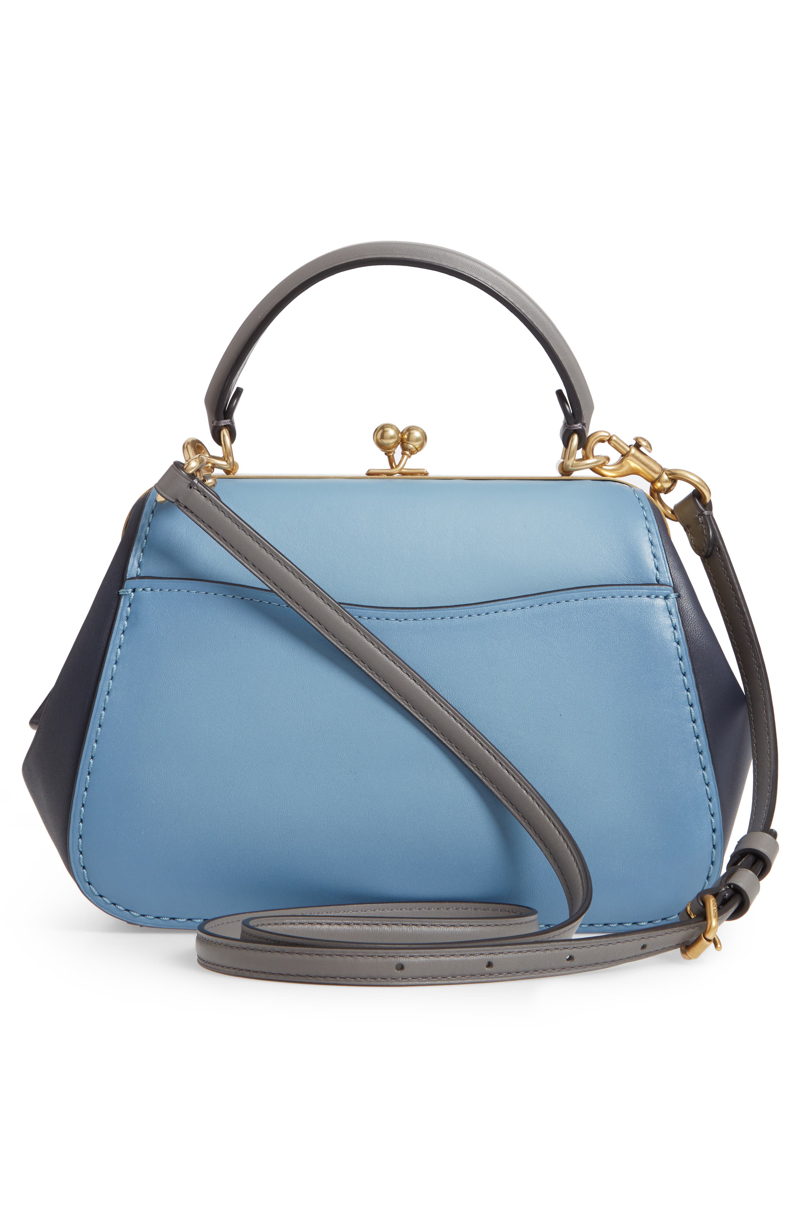 COACH Frame 23 Colorblock Leather Shoulder Bag, Alternate, color, 