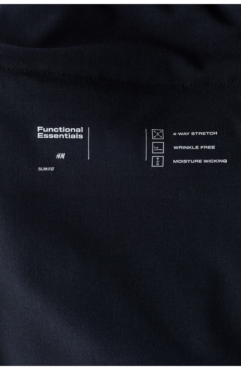 H&M Slim Fit Four-way Stretch Chinos, Alternate, color, Navy Blue