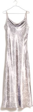 Madewell Metallic Floral Midi Slipdress