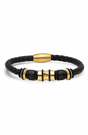 Men's Braided Leather Bracelet
