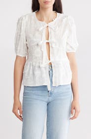 Forgotten Grace Floral Tie Top