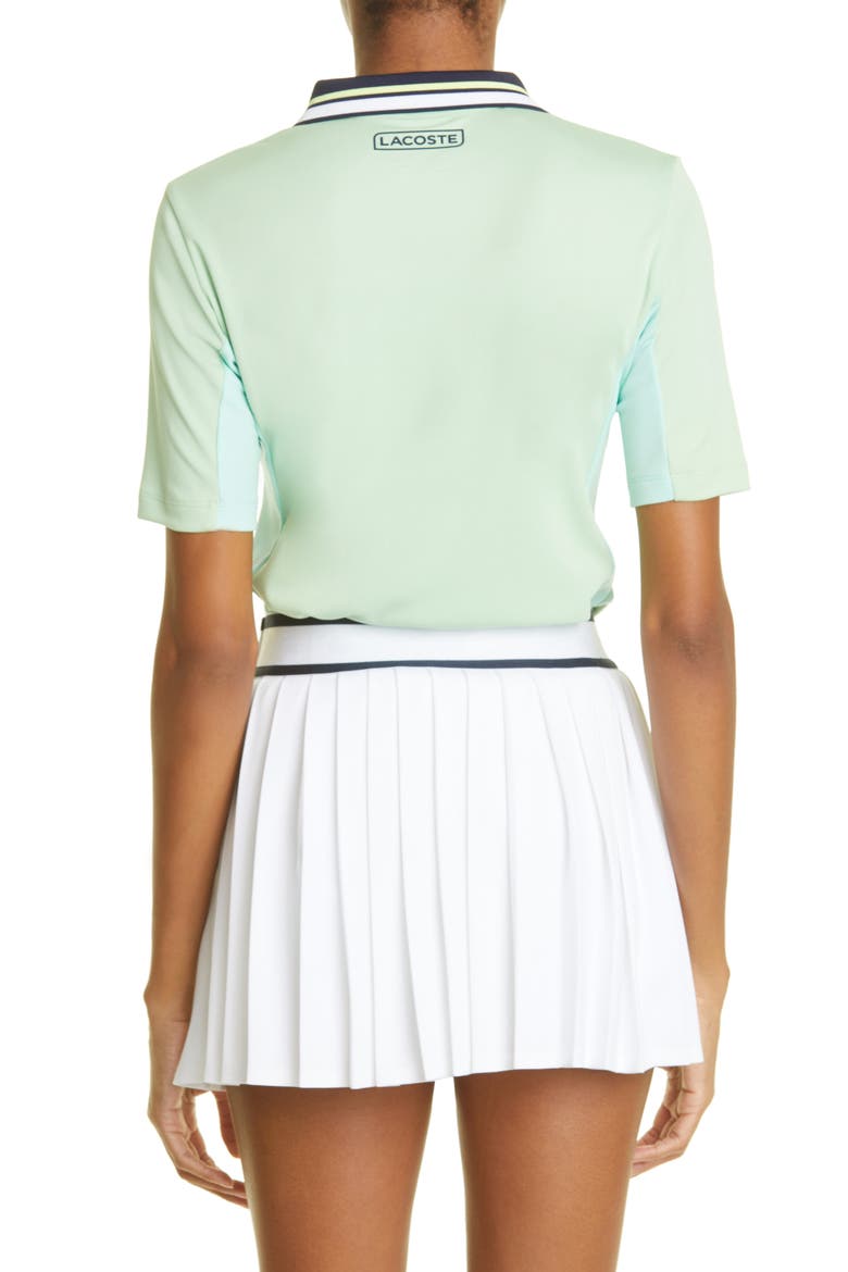 Sport Breathable Piqué Polo (Nordstrom Exclusive), Alternate, color, WORMWOOD/ NAVY BLUE