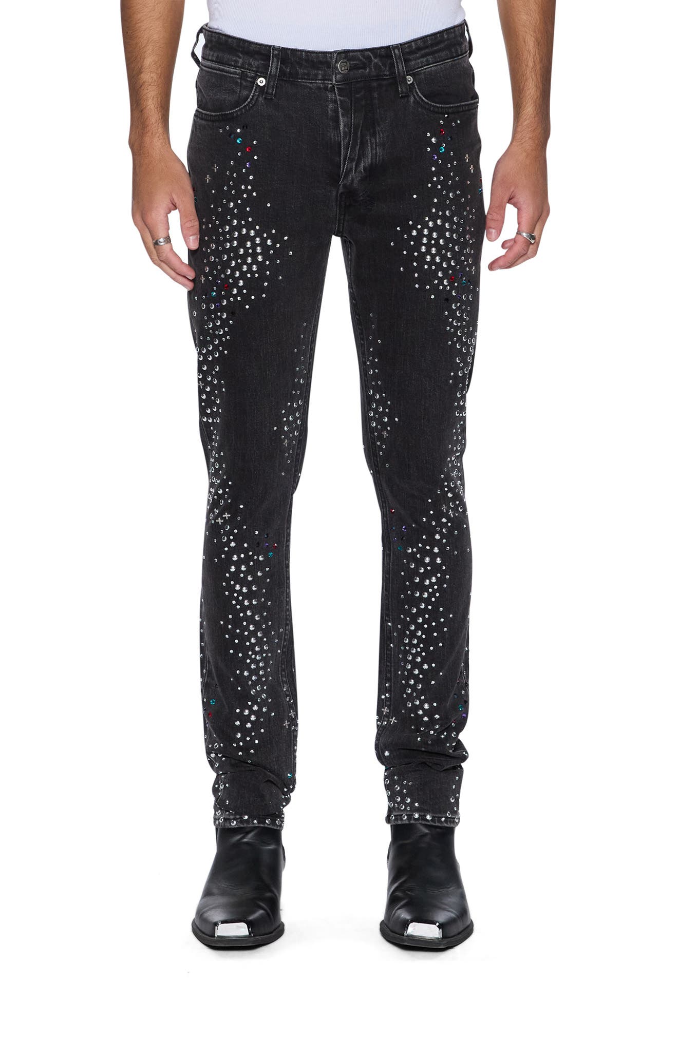 Ksubi Van Winkle Renaissance Studded Skinny Jeans