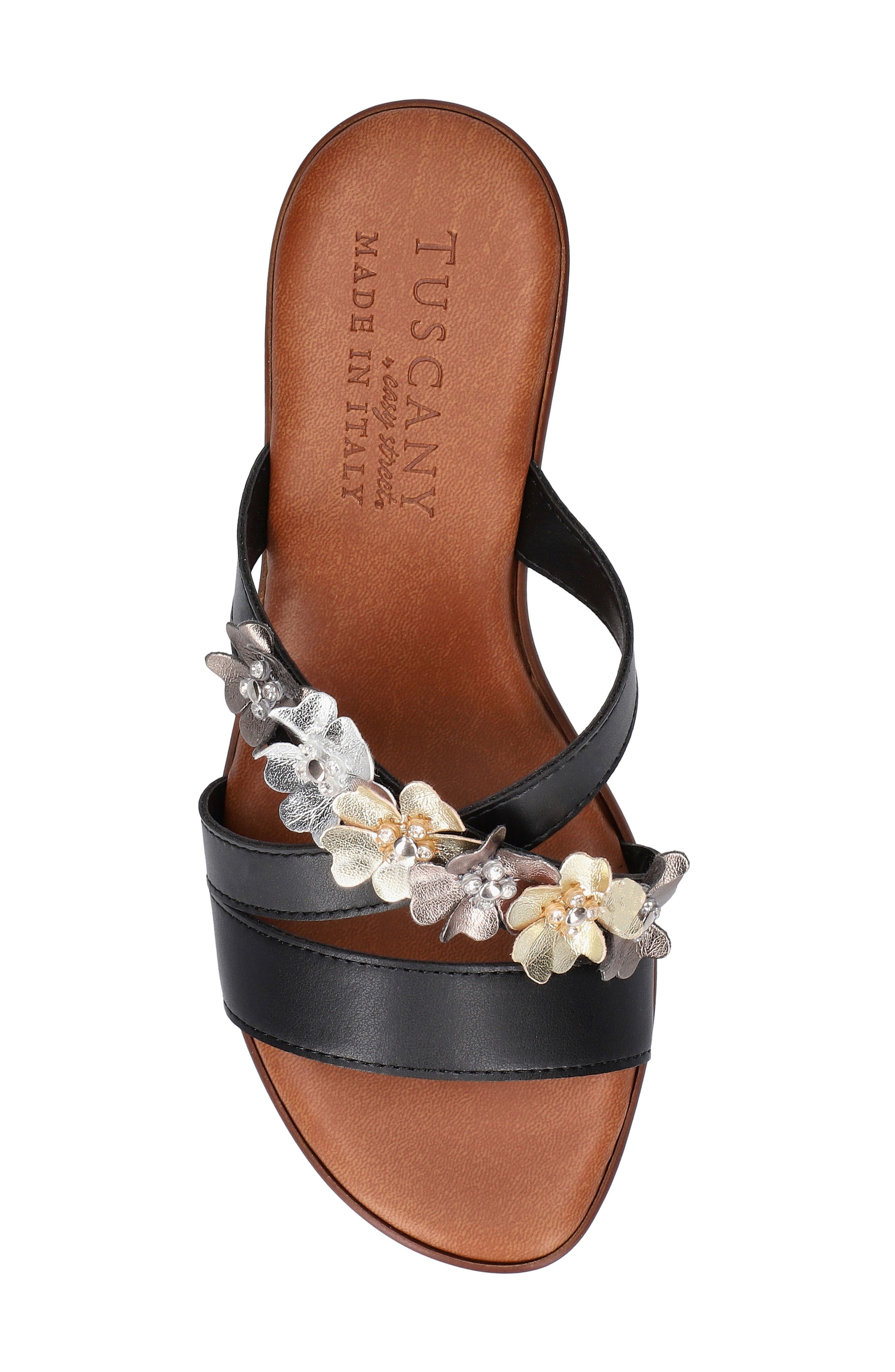 TUSCANY by Easy Street<sup>®</sup> Bellefleur Wedge Sandal, Alternate, color, 