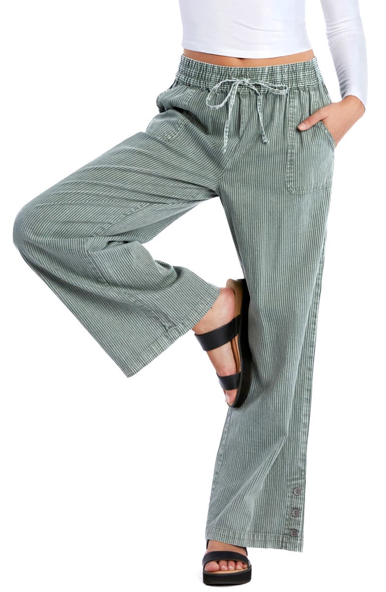 Billy T Hero High Waist Wide Leg Pants, Alternate, color, Army Rr Stripe