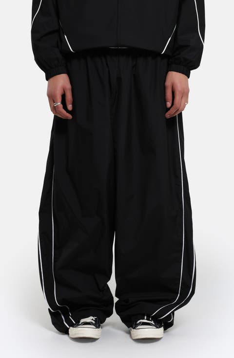 Oversize Microfiber Ripstop Track Pants