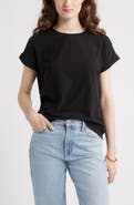 Caslon® Cuff Sleeve T-Shirt