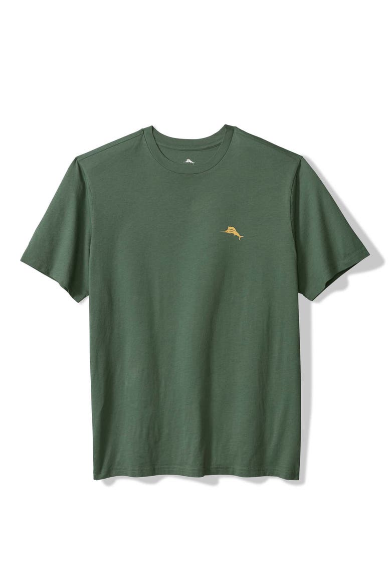 Marlin's Trace Graphic T-Shirt, Main, color, DARK JADE
