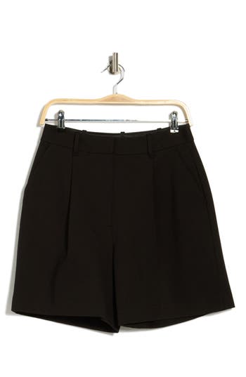 Rag & Bone Iris High Waist Ponte Shorts In Black