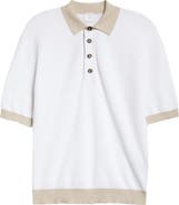 Eleventy Cotton & Virgin Wool Polo Sweater