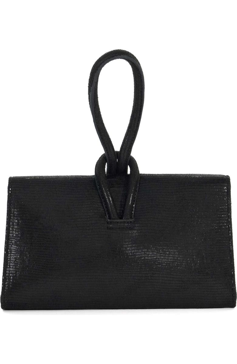 Dune London Brynie Faux Leather Wristlet, Alternate, color,