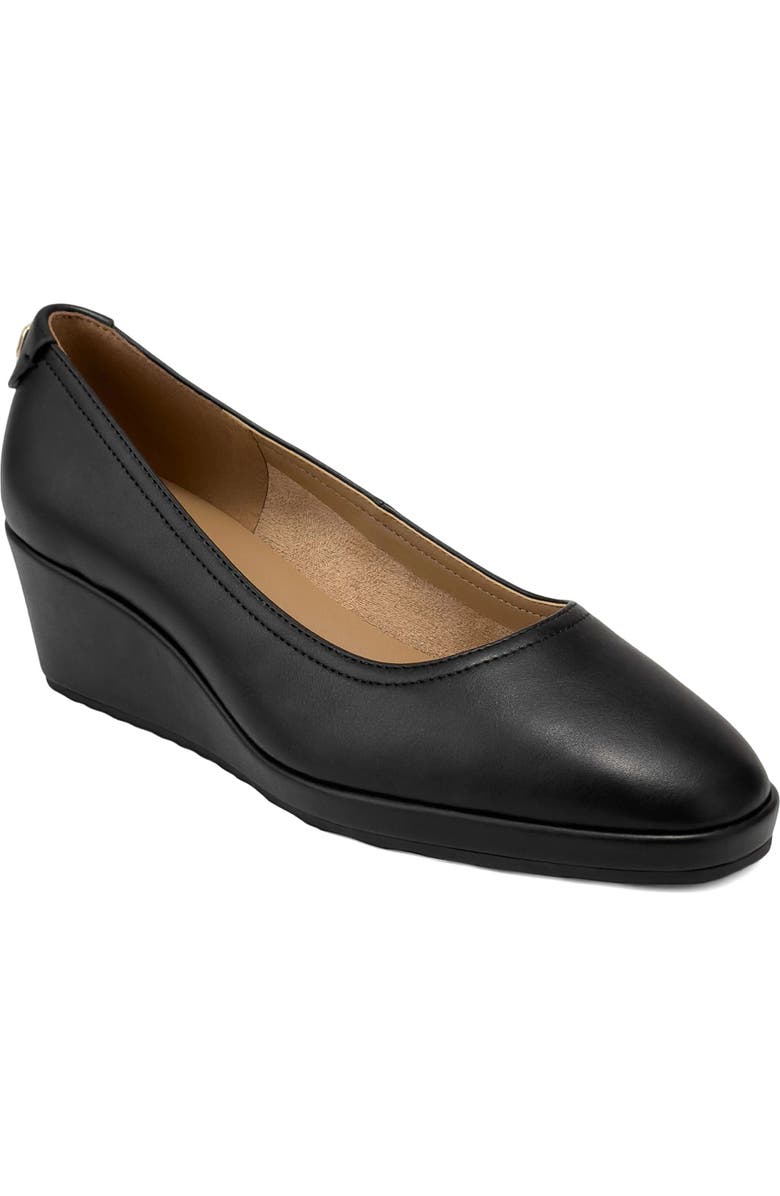Aerosoles Roma Wedge Pump, Main, color, Black/ Black