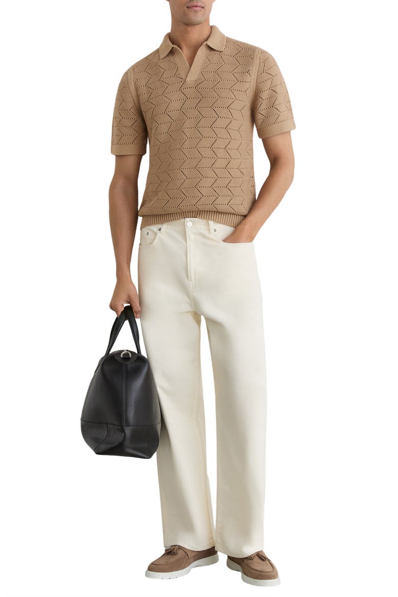 Belford Polo Sweater, Alternate, color, CAMEL