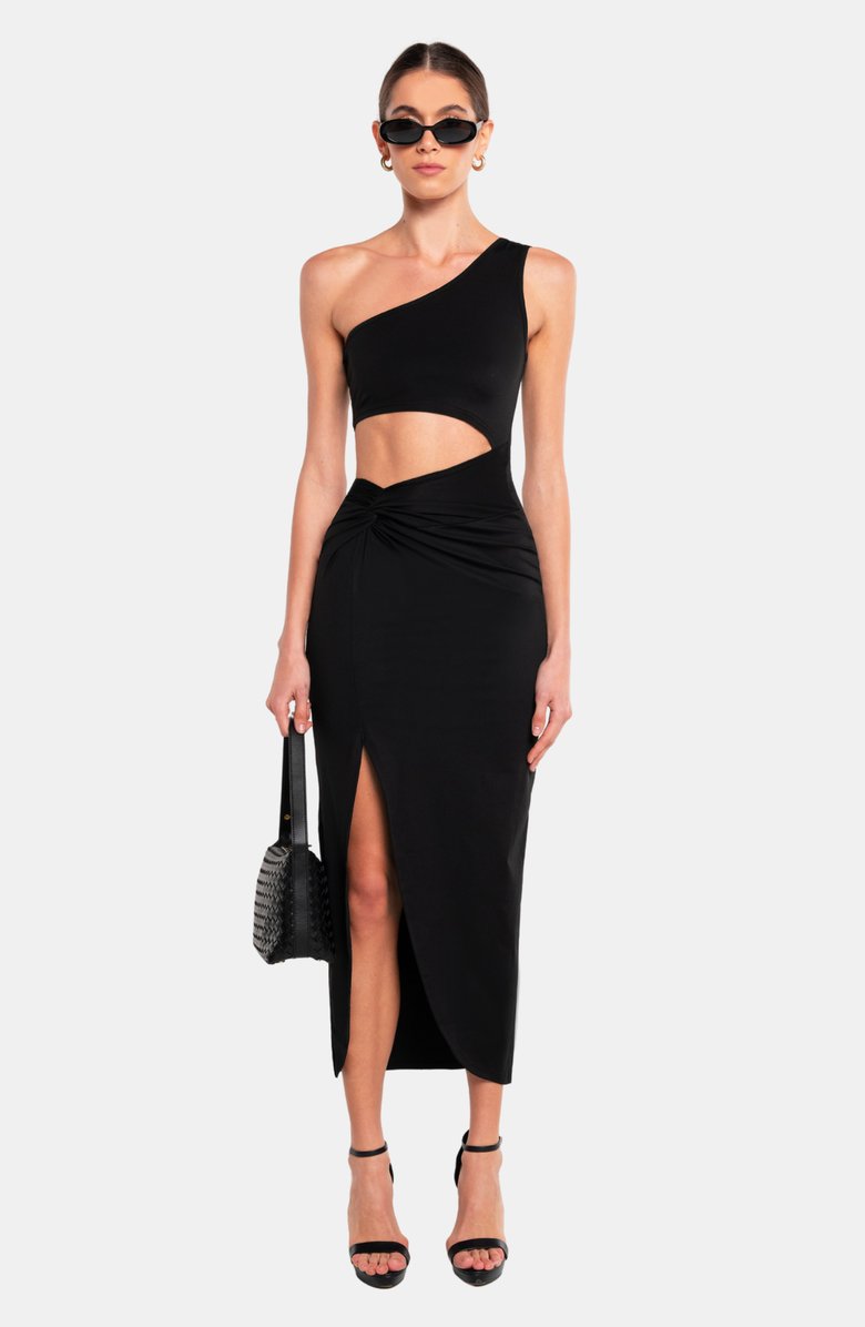 OW Collection ISABELLA Dress, Alternate, color, Black