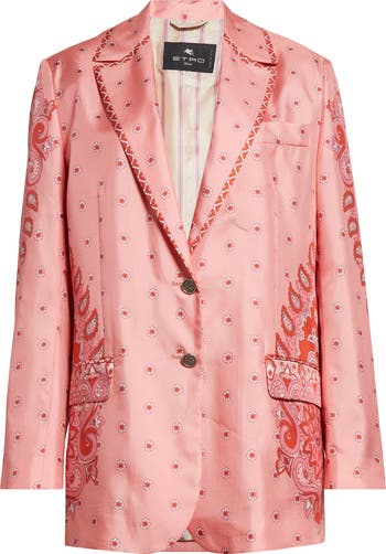 Etro★素敵！Floral Paisley Silk Twill Blazer Etro Floral Paisley Silk Twill Blazer | Nordstrom