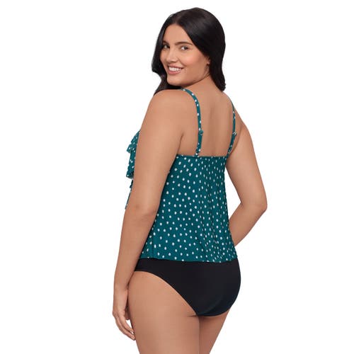 Trimshaper Rachel 5 Tier Ruffle Tankini Swimsuit Top