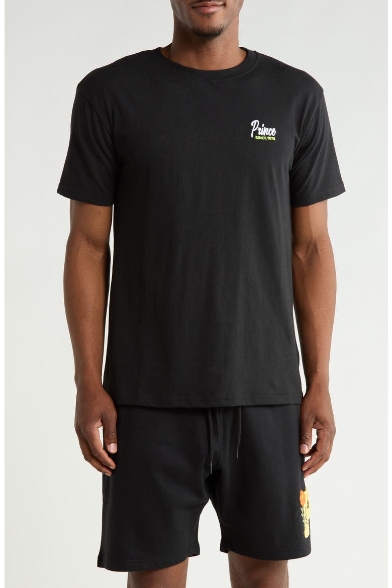 Logo Print Graphic T-Shirt, Main, color, BLACK