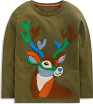 Mini Boden Kids' 3D Novelty Long Sleeve Cotton T-Shirt