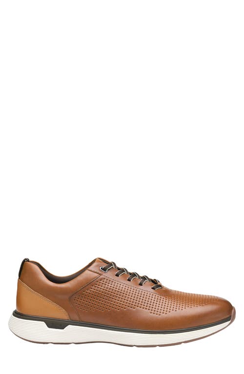Johnston & Murphy Xc4® Prentiss Waterproof Plain Toe Derby In Tan Waterproof Full Grain