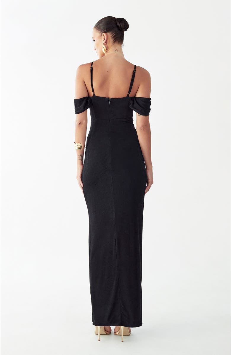 BWLDR Amie Maxi Dress, Alternate, color, Black