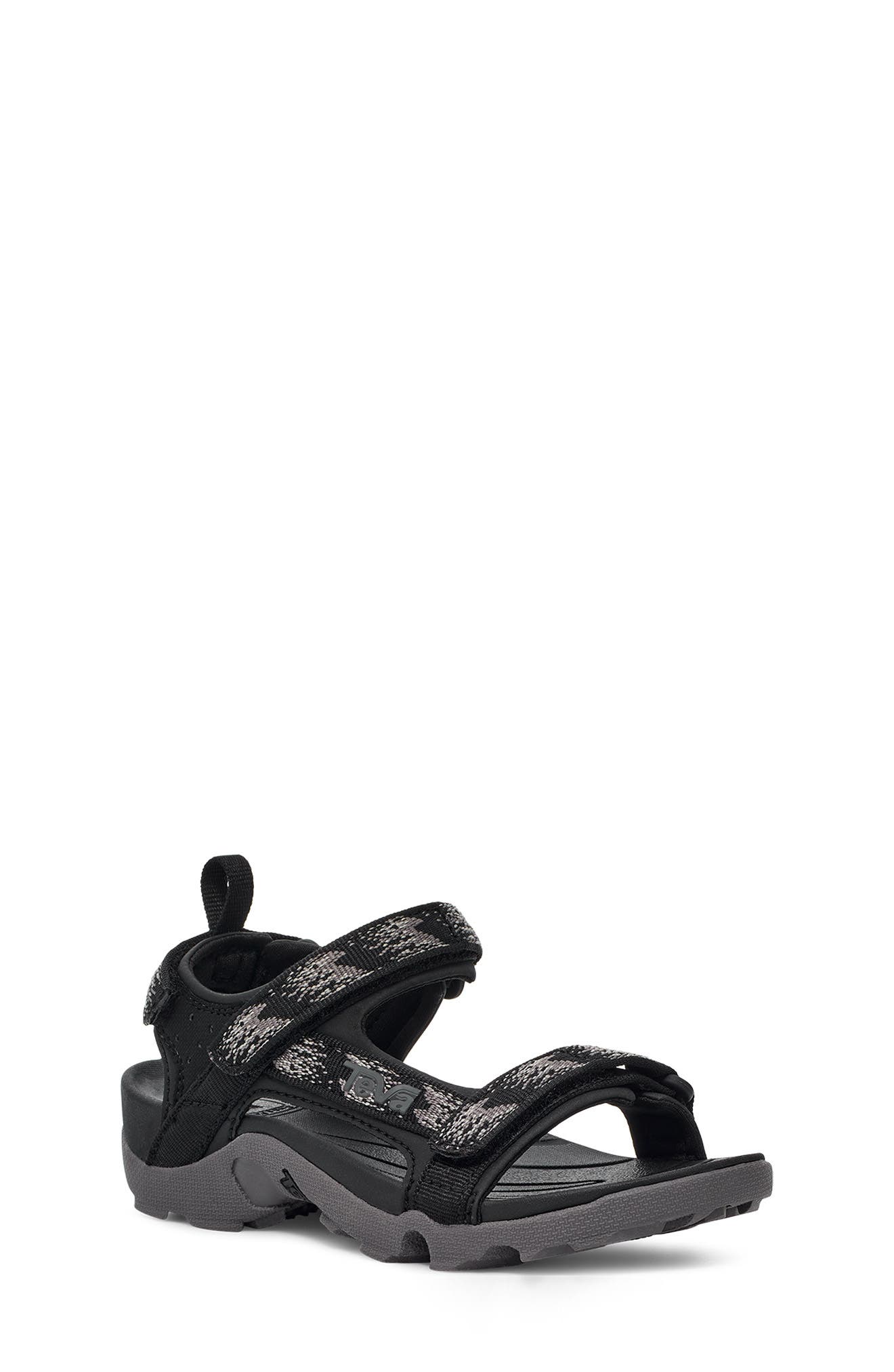 Teva Tanza Sport Sandal, Main, color, Rainfall Black/ Grey