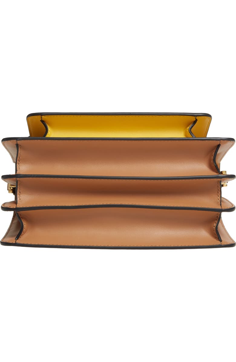 Marni Trunk Colorblock Leather Shoulder Bag, Alternate, color,