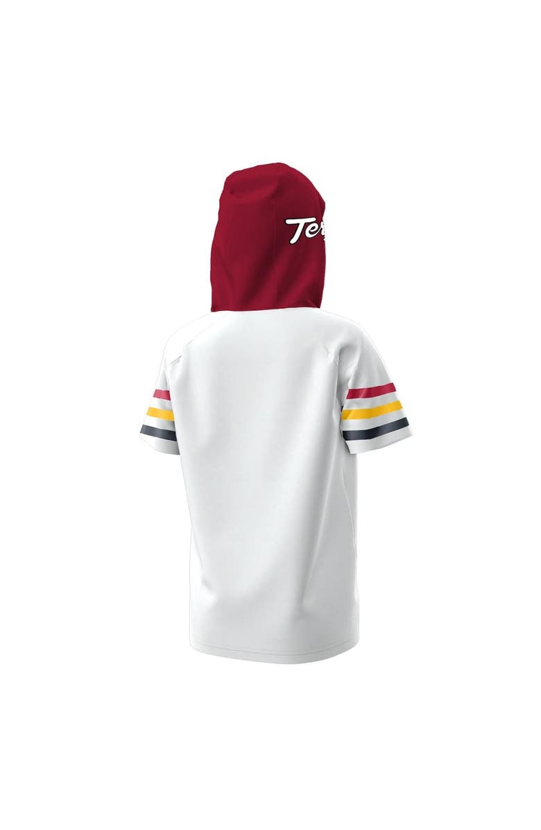 Under Armour Youth Under Armour  White Maryland Terrapins ArmourFuse Jersey Raglan Hooded T-Shirt, Alternate, color, 