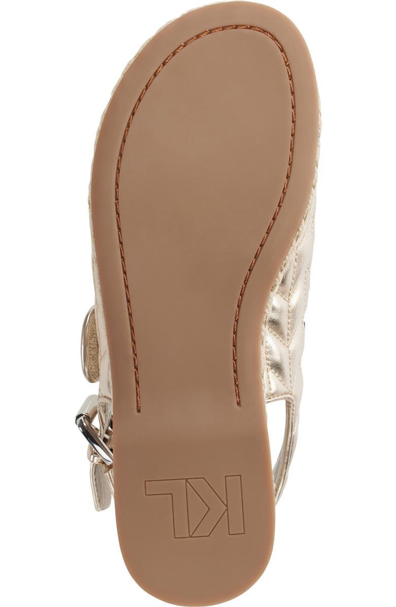 KARL LAGERFELD PARIS Charlay Slingback Sandal, Alternate, color, White Gold
