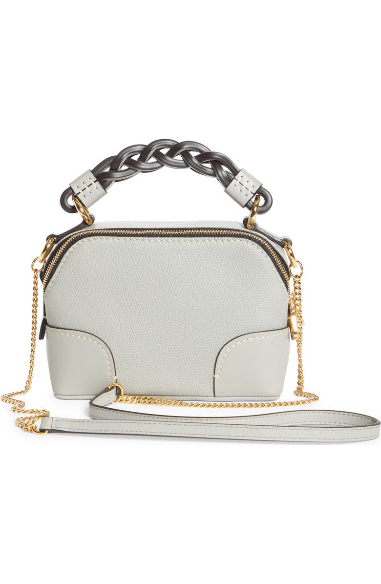 Chloé Mini Daria Hearty Floral Print Leather Crossbody Bag, Alternate, color,