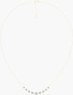 Everlee Orbit Graduated Bar Lab Diamond Necklace in 14K