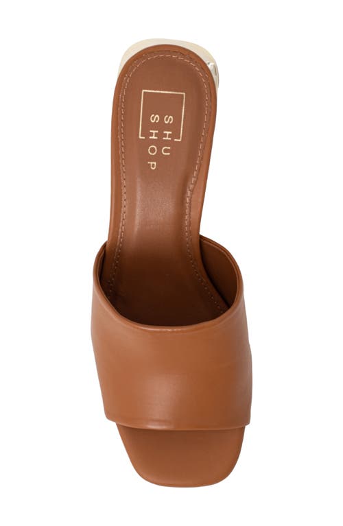 Shushop Glinda Slide Sandal In Brown