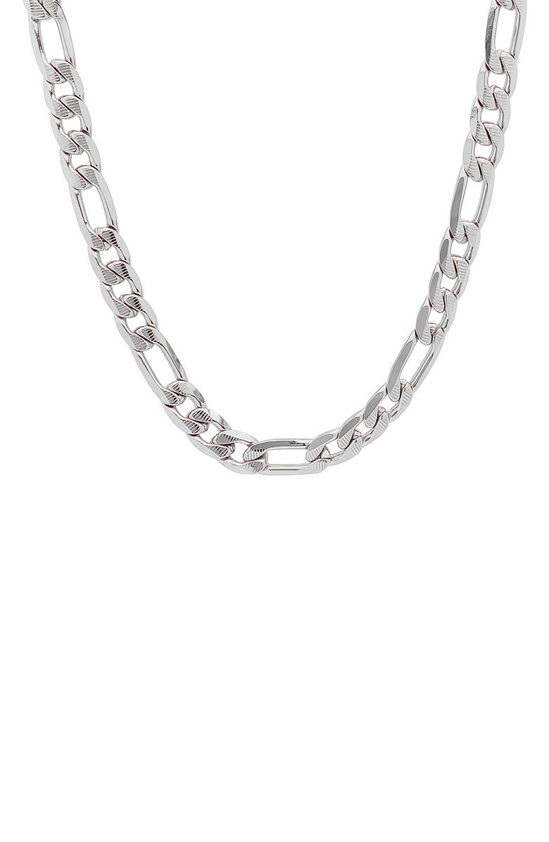 STEELTIME Stainless Steel Chain Link Necklace, Main, color, Metallic