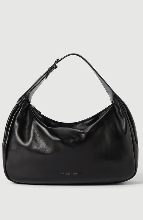 Boule hobo bag in nappa leather