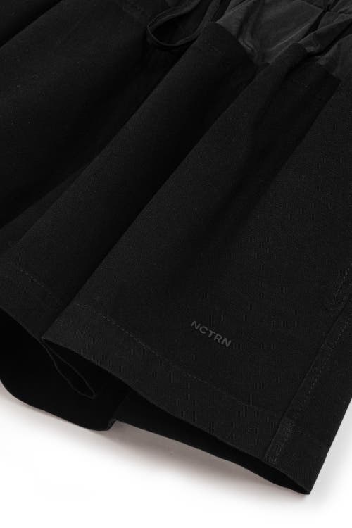 Nocturne Mini Shorts With Printed Details In Black