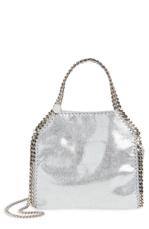 Mini Falabella Metallic Faux Leather Tote
