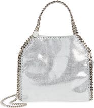 Stella McCartney Mini Falabella Metallic Faux Leather Tote