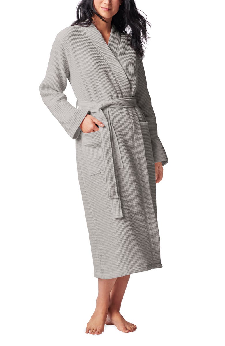 Coyuchi Gender Inclusive Waffle Weave Organic Cotton Robe, Main, color,
