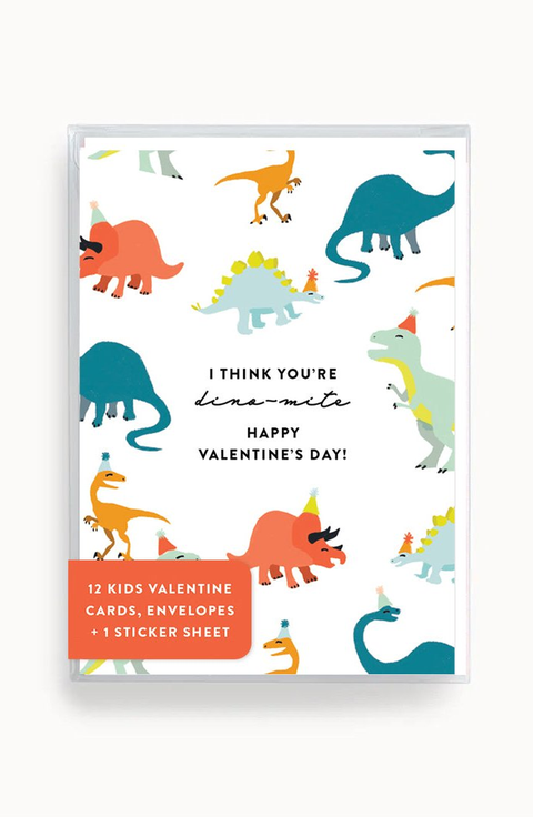 I Think You re Dino mite Kids Mini Valentines Set of 12